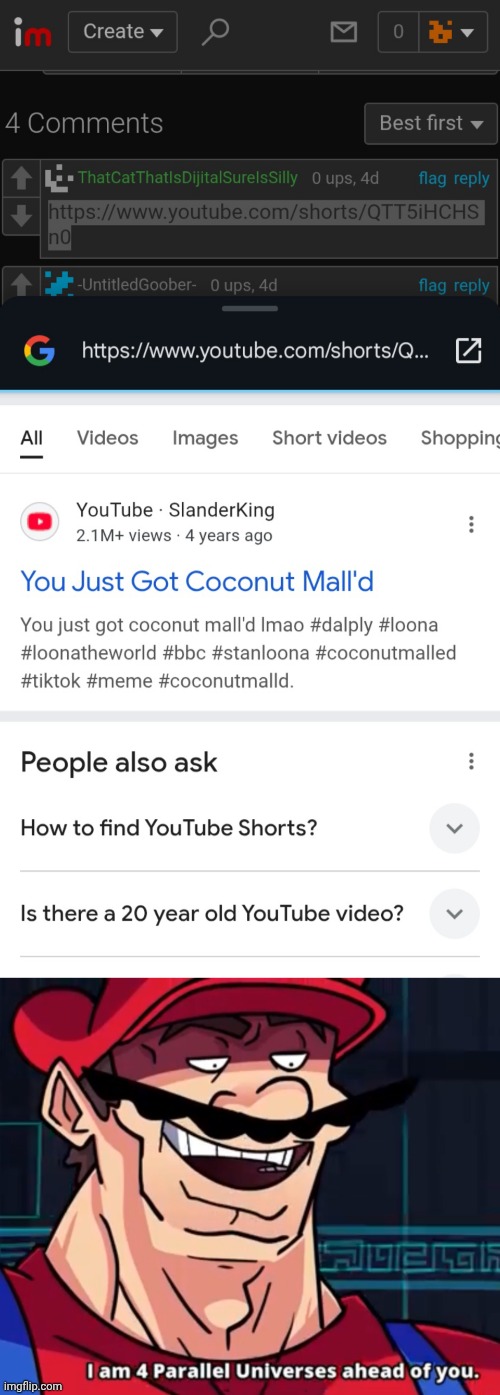 image tagged in i am 4 parallel universes ahead of you | made w/ Imgflip meme maker