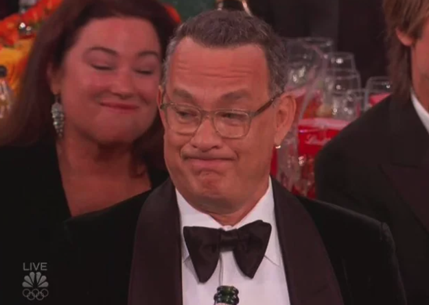 Embarassed Tom Hanks Blank Meme Template