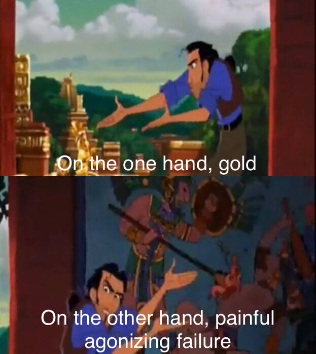 Gold And Painful Agonizing Failure Meme Template Blank Meme Template