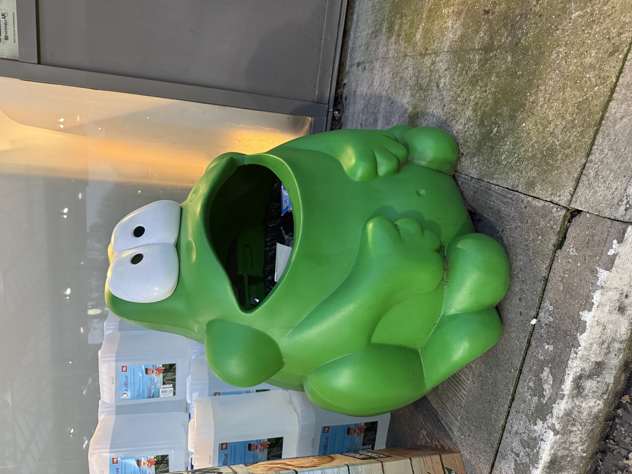 Frog trash Blank Meme Template