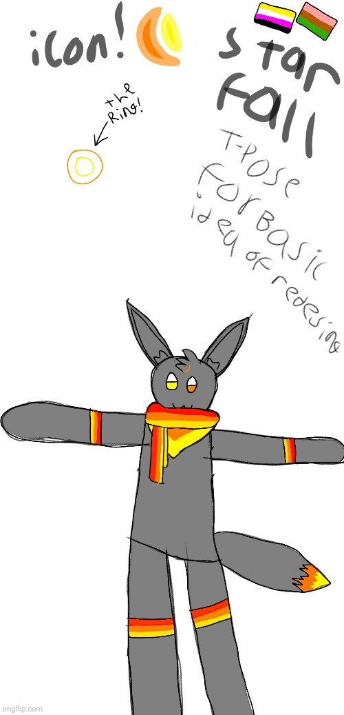 I made a redesign of them! | image tagged in oc,redesign,starfall,eevee,umbreon,jolteon | made w/ Imgflip meme maker