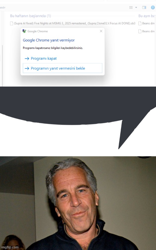 Nah let me load my progress for atleast 6 seconds | image tagged in discord speech bubble,jeffrey epstein | made w/ Imgflip meme maker