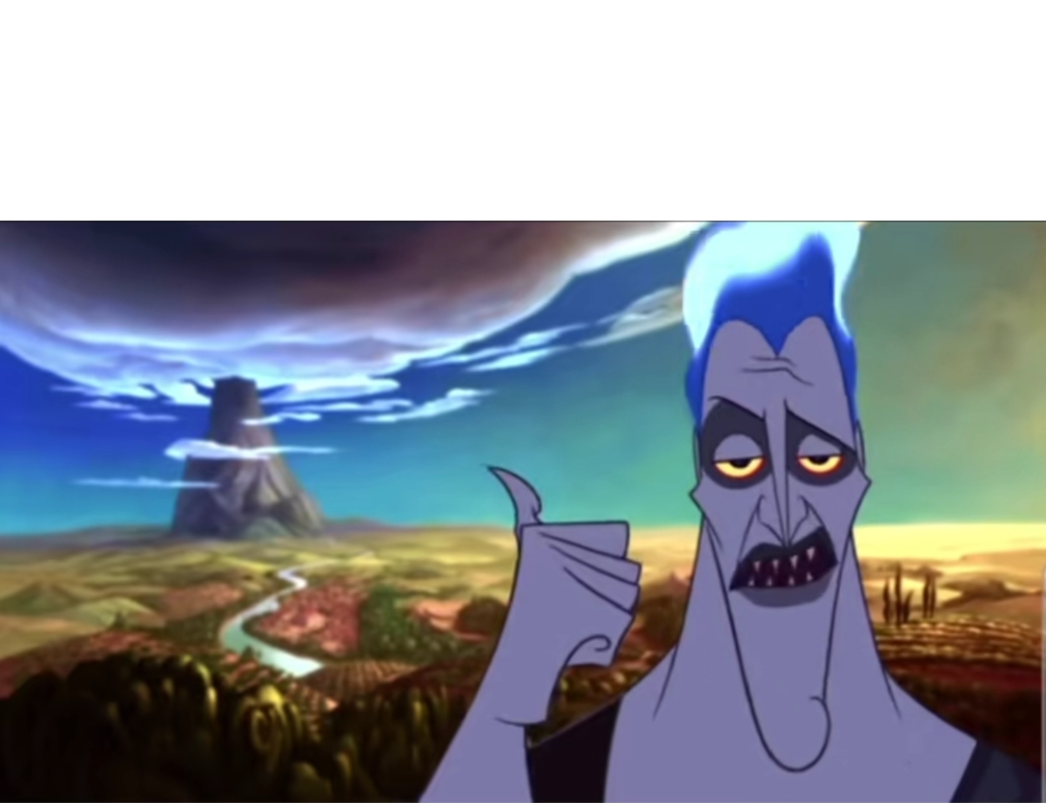 hades olympus is that way hercules disney Blank Meme Template