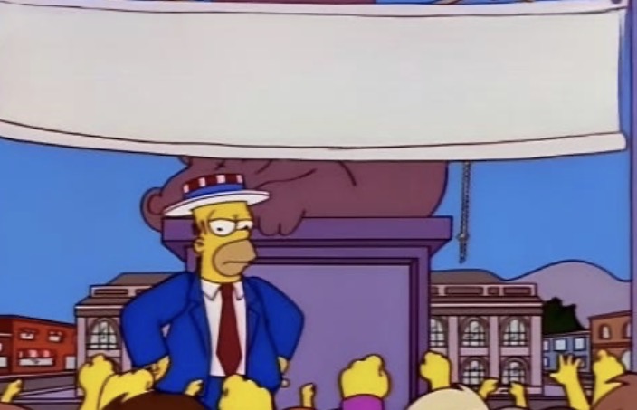 Elect Homer Blank Meme Template