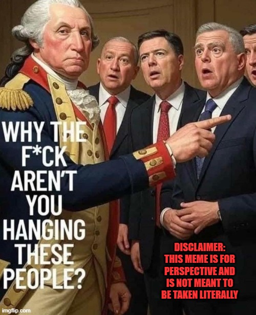 George Washington Sedition Hanging Blank Meme Template