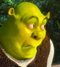 side eye Shrek Blank Meme Template