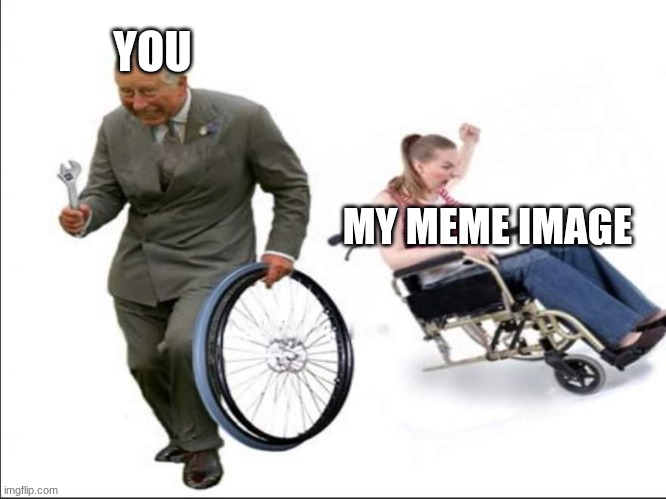 Stolen , bye | YOU MY MEME IMAGE | image tagged in stolen bye | made w/ Imgflip meme maker