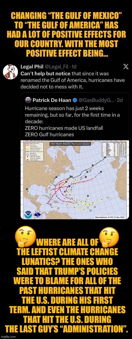 They couldn’t be reached for comments… | 🤔; 🤔 | image tagged in political meme,gulf of america,gulf of mexico,name change,positive effects,leftist climate change lunatics | made w/ Imgflip meme maker