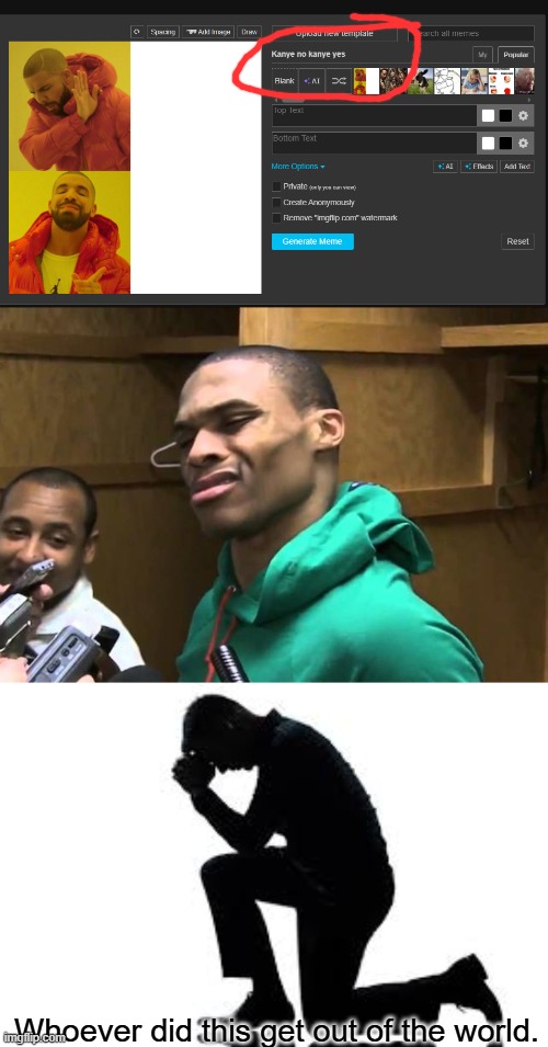 Whoever did this get out of the world. | image tagged in russell westbrook,memes | made w/ Imgflip meme maker