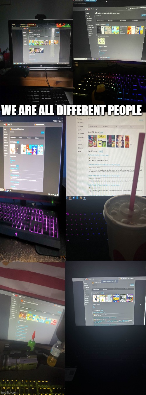 WE ARE ALL DIFFERENT PEOPLE | made w/ Imgflip meme maker