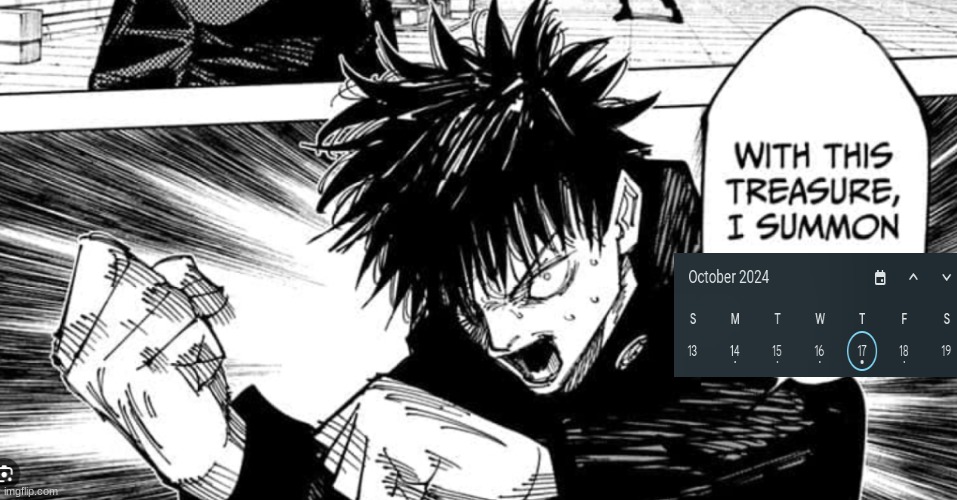 Megumi “WITH THIS SACRED TREASURE I SUMMON” Fushiguro | image tagged in megumi with this sacred treasure i summon fushiguro | made w/ Imgflip meme maker