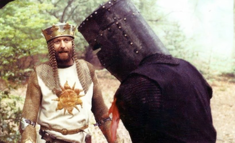 Monty Python and The Holy Grail Black Knight Blank Meme Template