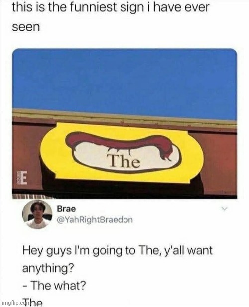 "the." | made w/ Imgflip meme maker