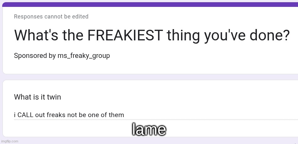 lame | made w/ Imgflip meme maker