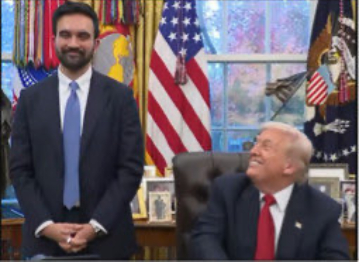 Zohran Mamdani and Donald Trump Blank Meme Template
