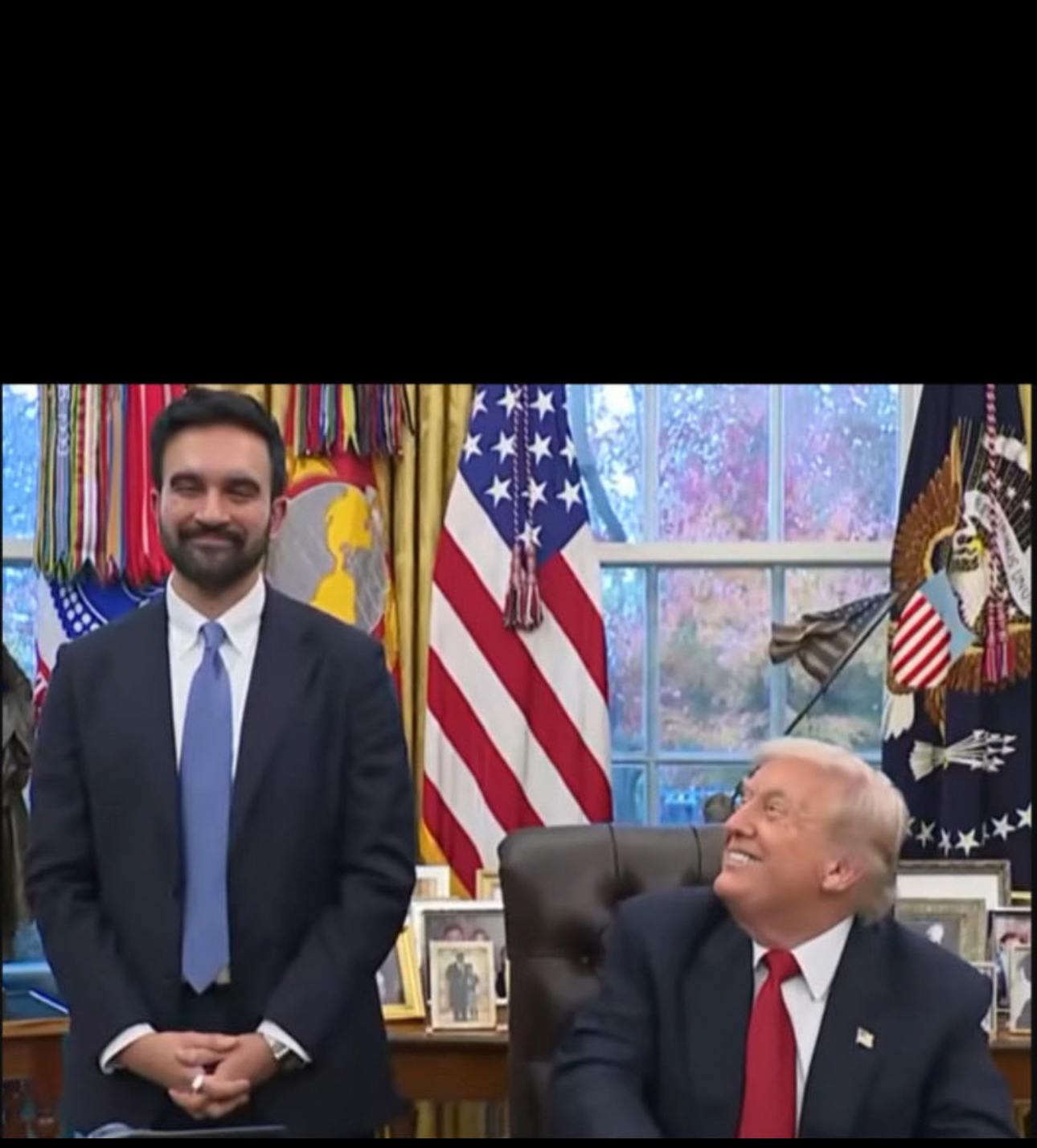 Mamdani Trump Blank Meme Template