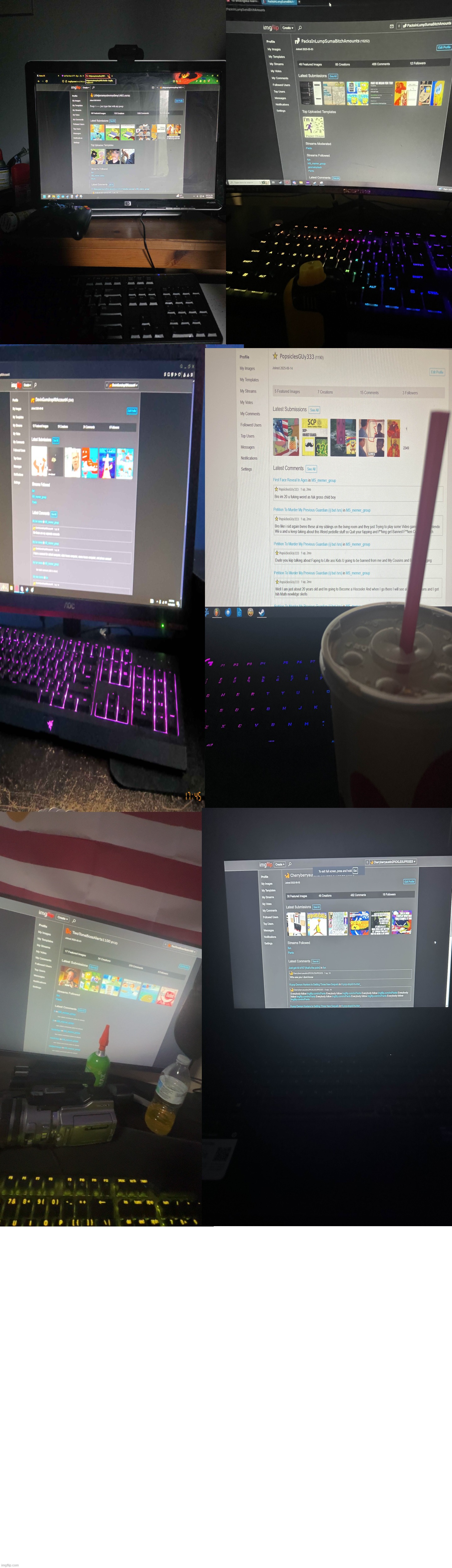 High quality version of PacksInLumpSumaBitchAmounts's evidence proving they are all different people. | made w/ Imgflip meme maker