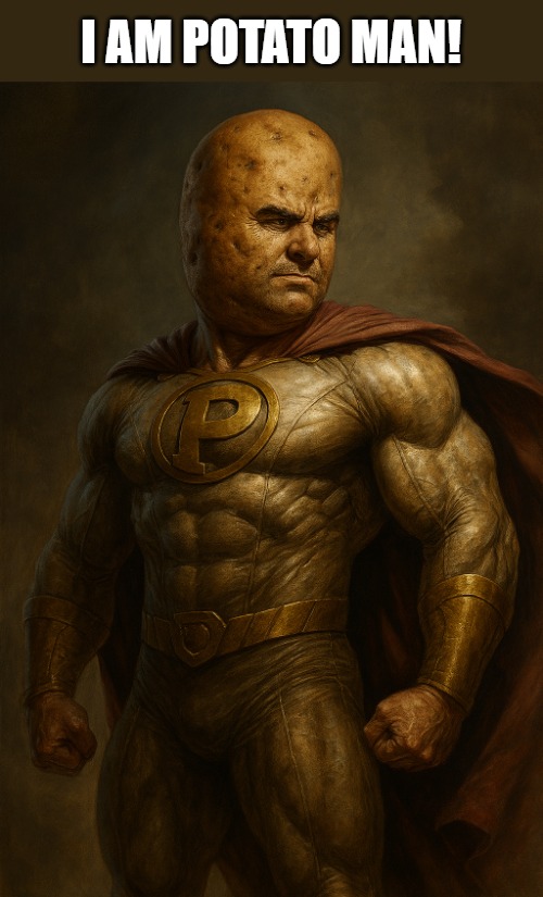 I AM POTATO MAN! | made w/ Imgflip meme maker