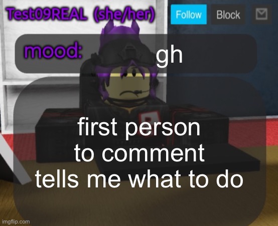 Test09 Jane Doe temp v2 | gh; first person to comment tells me what to do | image tagged in test09 jane doe temp v2 | made w/ Imgflip meme maker