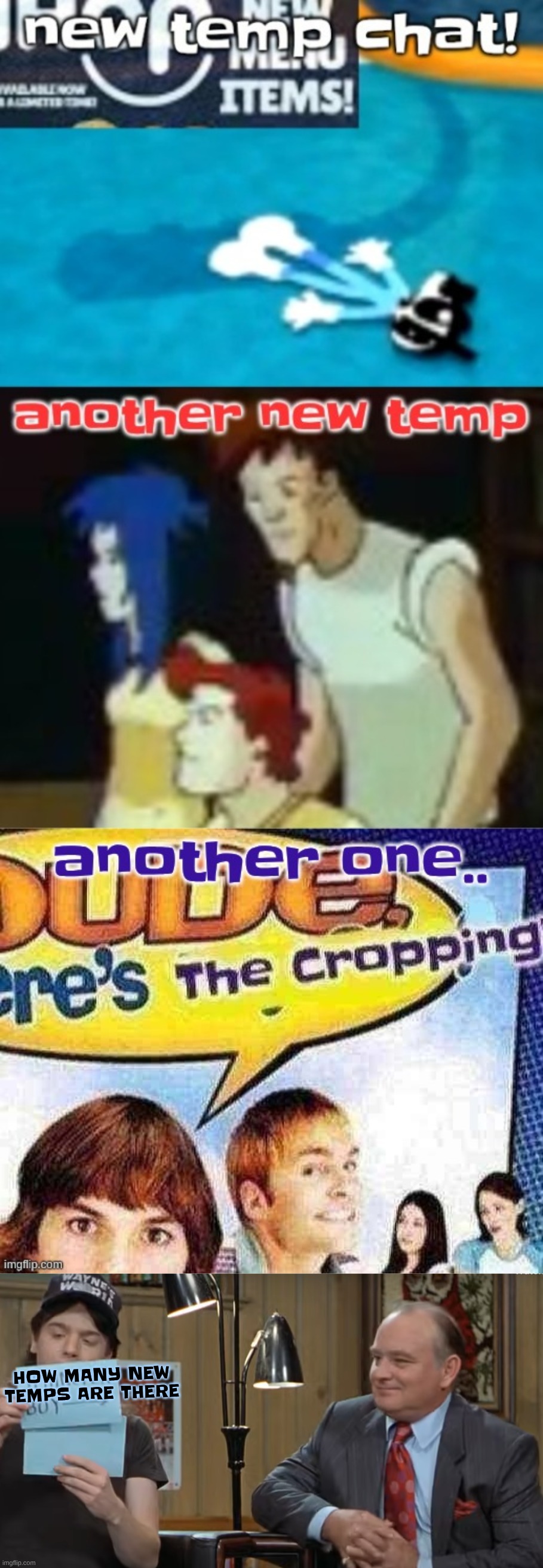 HOW MANY NEW TEMPS ARE THERE | image tagged in notecard | made w/ Imgflip meme maker