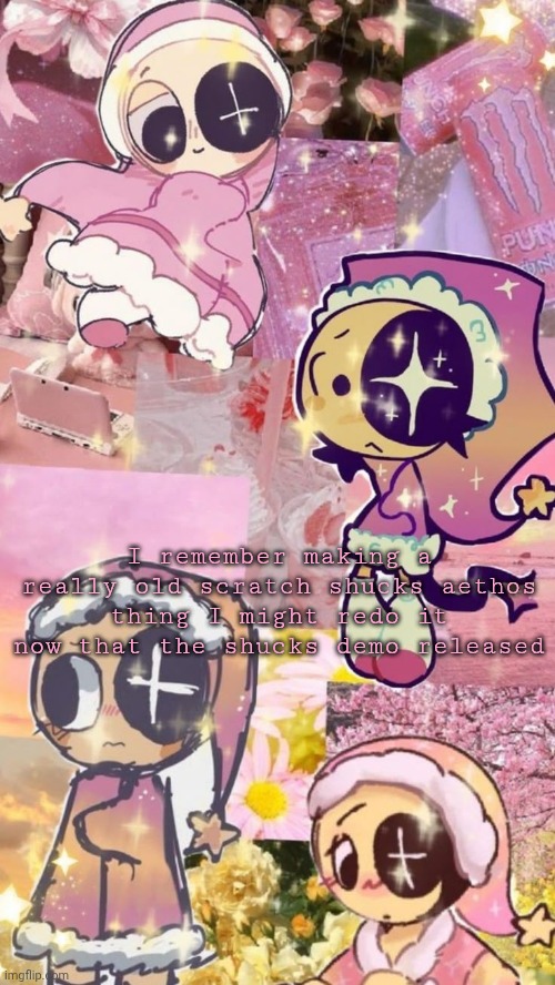 starry night | I remember making a really old scratch shucks aethos thing I might redo it now that the shucks demo released | image tagged in starry night | made w/ Imgflip meme maker