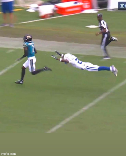 ref coulda got bro | image tagged in sports,football,funny,tackle | made w/ Imgflip meme maker