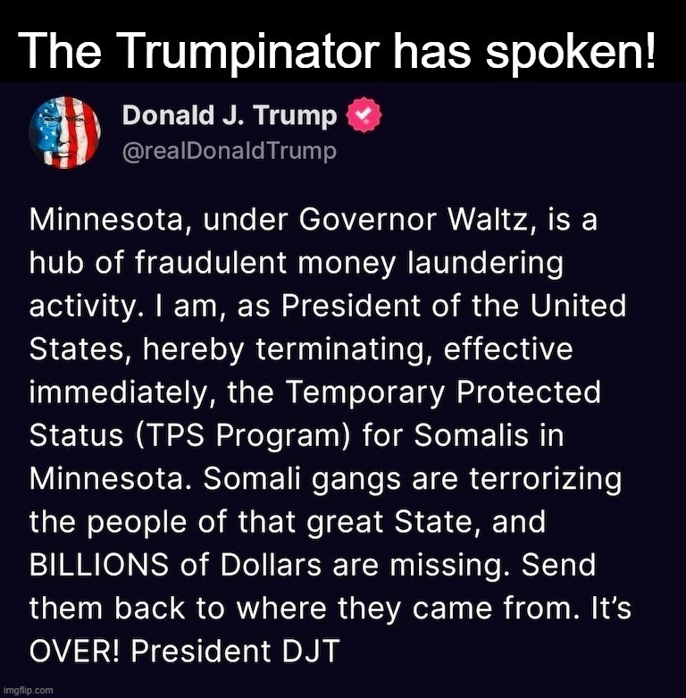 #NoMoreGoatShaggers in Minnesota! | image tagged in donald j trump,donald trump approves,goat memes,radical islam,angry muslim,achmed the dead terrorist | made w/ Imgflip meme maker