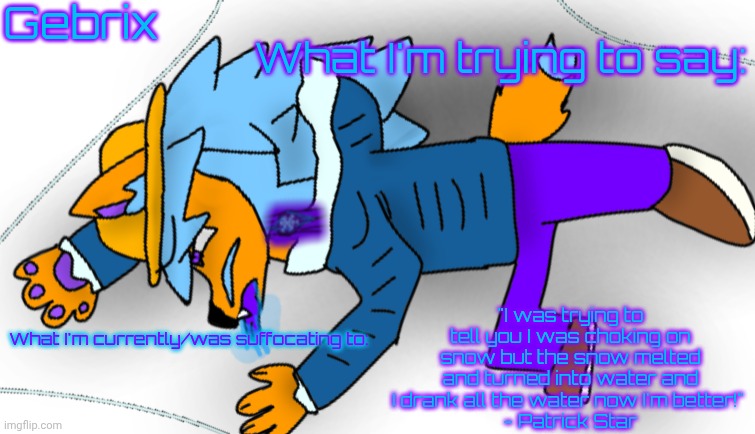 Gebrix announcement Blank Meme Template