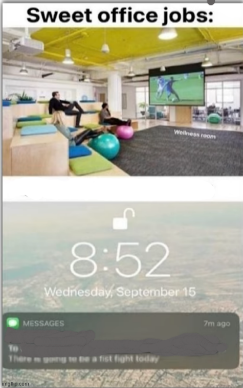 Sweet office jobs vs Fist Fight Blank Meme Template