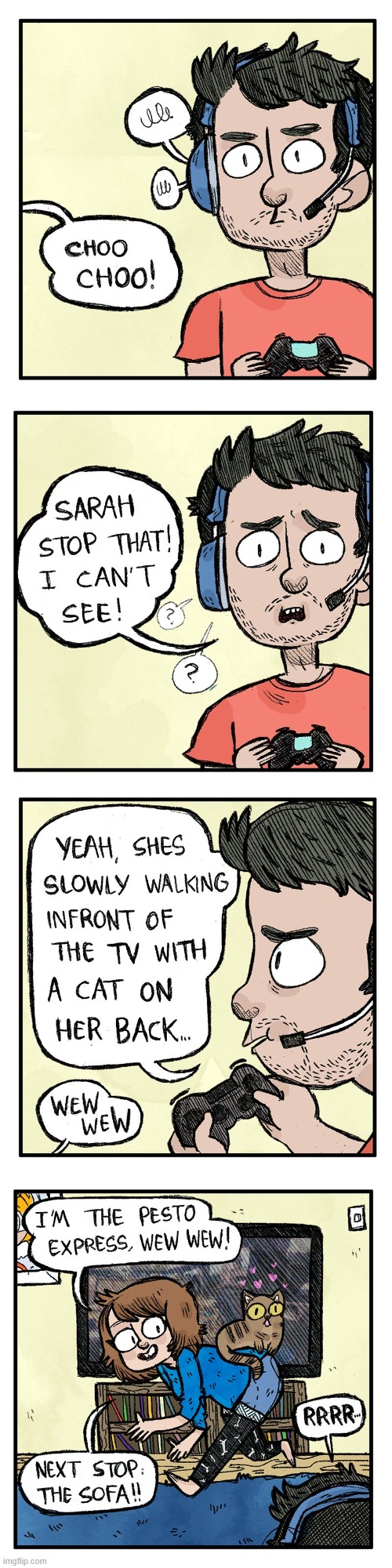 image tagged in video game,train,cat,tv,blocked,lol | made w/ Imgflip meme maker