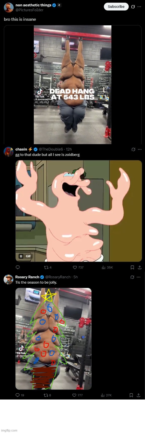 image tagged in dead,hang,futurama,zoidberg,futurama zoidberg,christmas tree | made w/ Imgflip meme maker