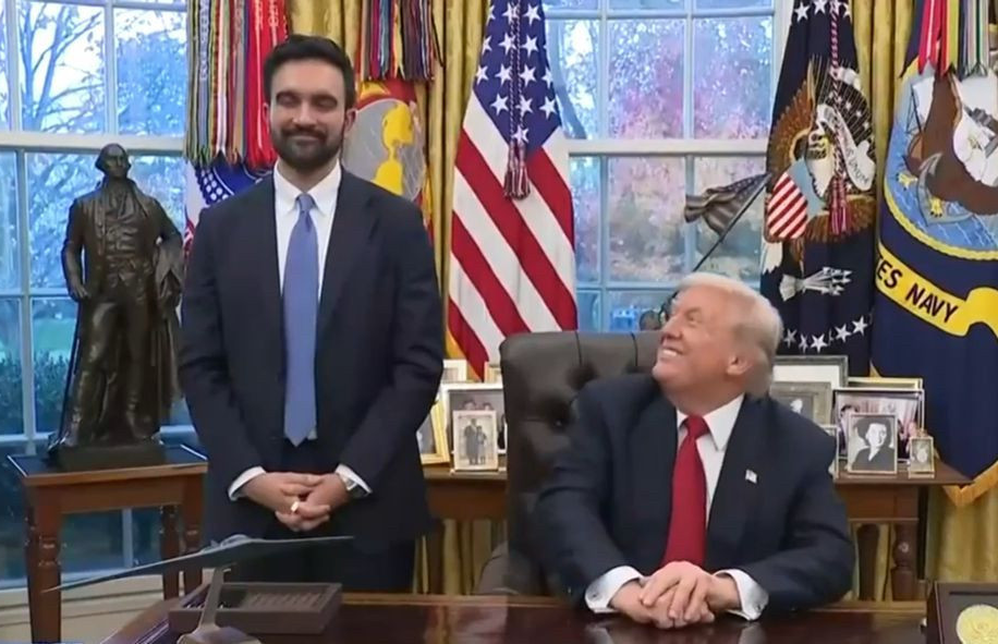 Trump Mamdani Blank Meme Template