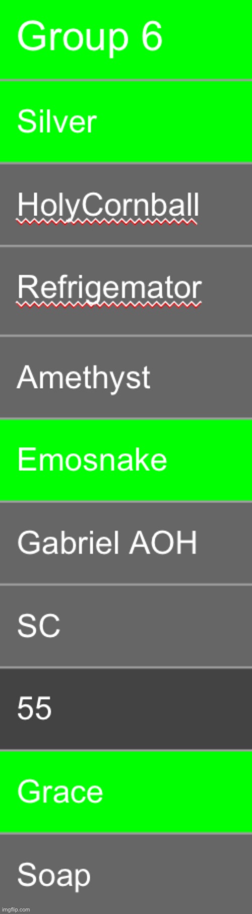 6 unsaved mfs left, save 3 of them | image tagged in voting game s13 | made w/ Imgflip meme maker