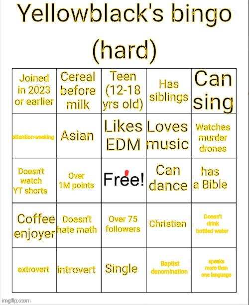 oh boy what am I supposed to do | image tagged in yellowblack's bingo | made w/ Imgflip meme maker