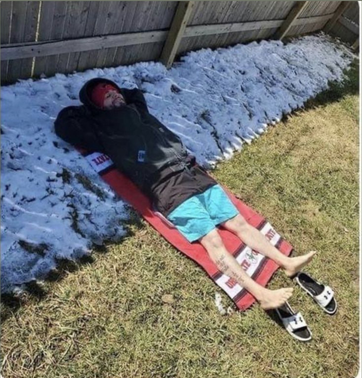 Half in sun and half in shade Blank Meme Template