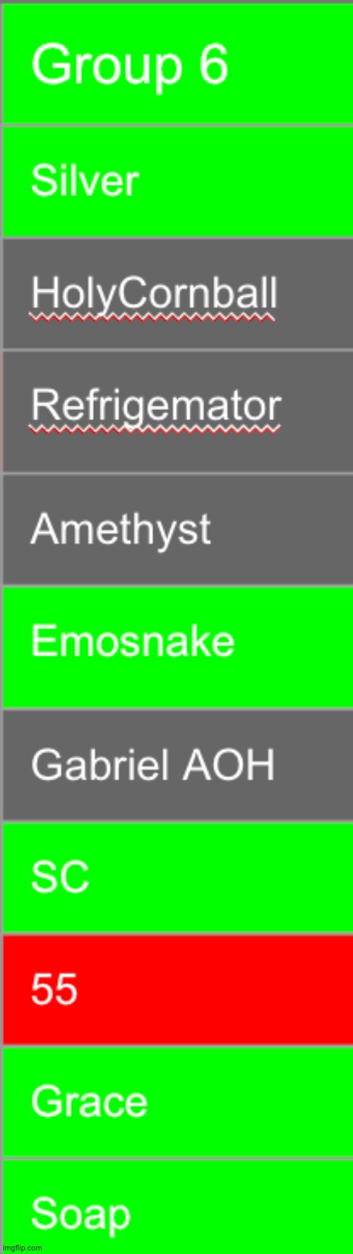 Save 2 of the gray mfs | image tagged in voting game s13 | made w/ Imgflip meme maker