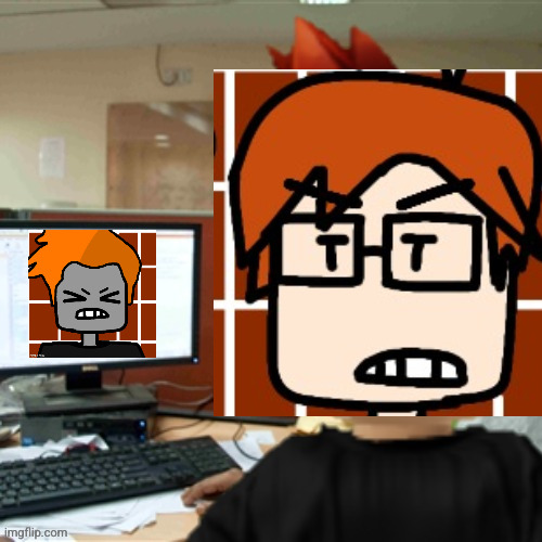 MC on the computer | image tagged in mc on the computer | made w/ Imgflip meme maker