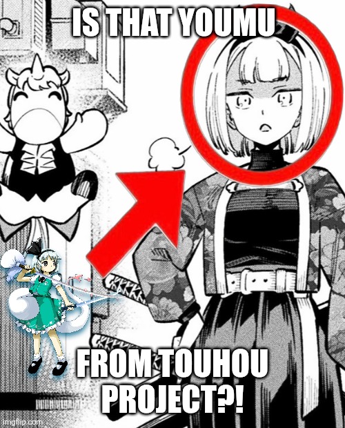 IS THAT YOUMU; FROM TOUHOU PROJECT?! | image tagged in memes,touhou,sword | made w/ Imgflip meme maker