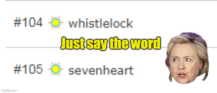 Just say the word | made w/ Imgflip meme maker