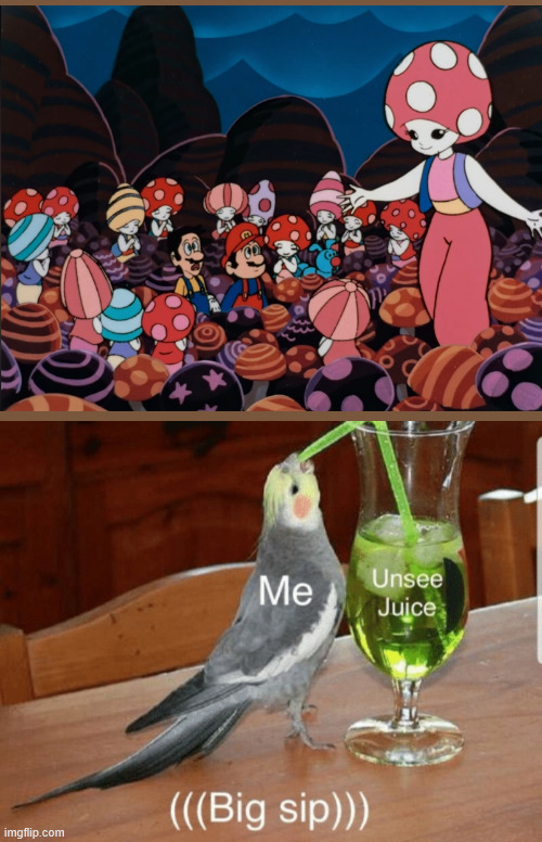 This was in the japanese mario movie | image tagged in unsee juice,super mario | made w/ Imgflip meme maker