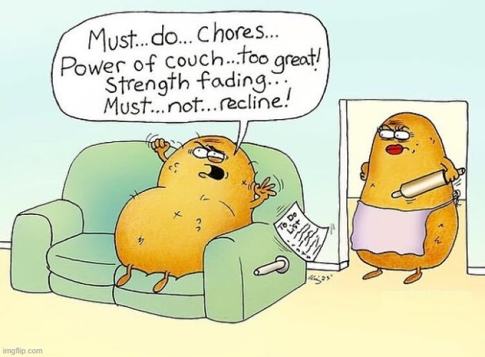 couch Potato | image tagged in comics | made w/ Imgflip meme maker
