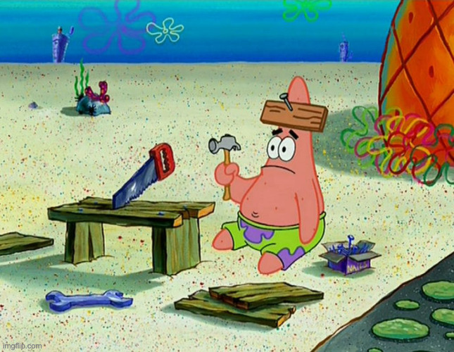 Patrick Building | image tagged in patrick building | made w/ Imgflip meme maker