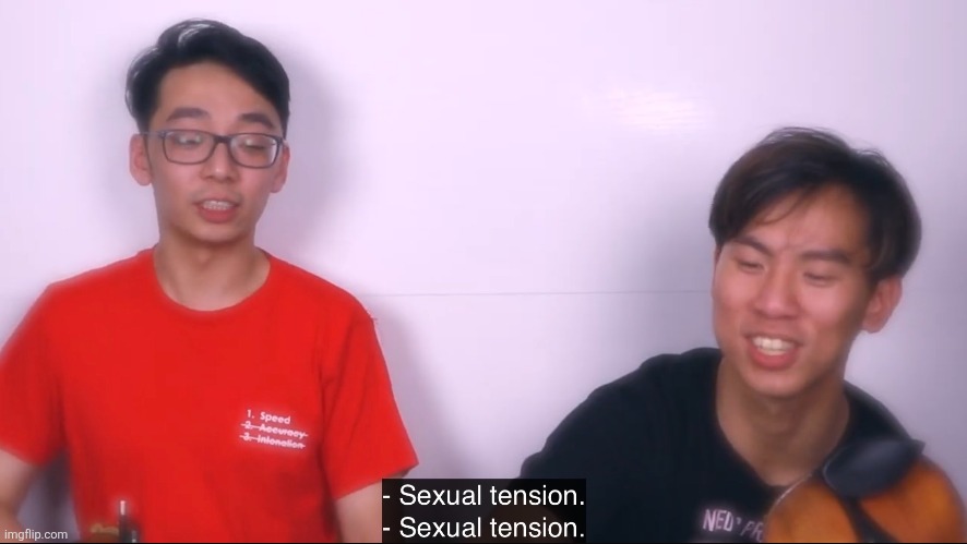 Me and twin (non existent) saying random shit | made w/ Imgflip meme maker