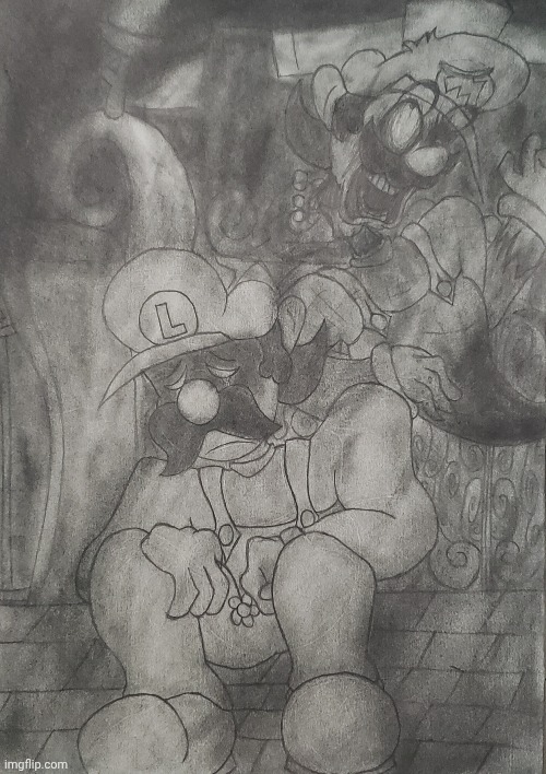 Rotisserie's Commission 13 | image tagged in luigi's mansion,mario's madness,horrorbrew,commission,drawing | made w/ Imgflip meme maker
