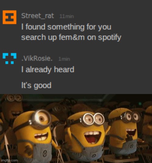 image tagged in cheering minions | made w/ Imgflip meme maker