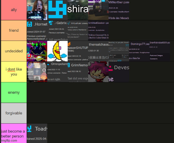 lmk if i dont put you in because im a bit tired today | made w/ Imgflip meme maker