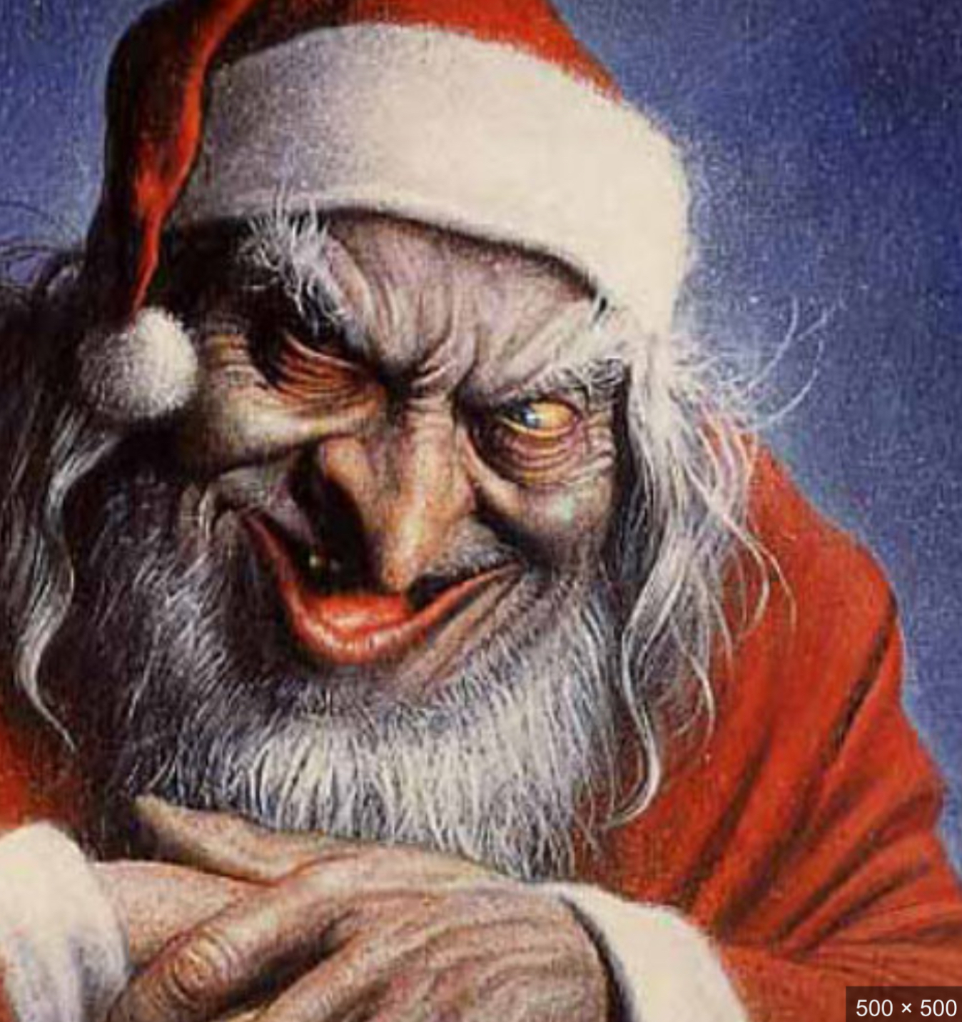 High Quality Evil santa Blank Meme Template