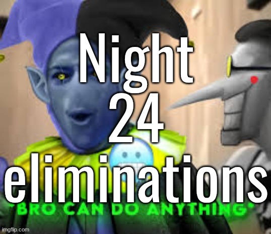 Night 24 eliminations | made w/ Imgflip meme maker