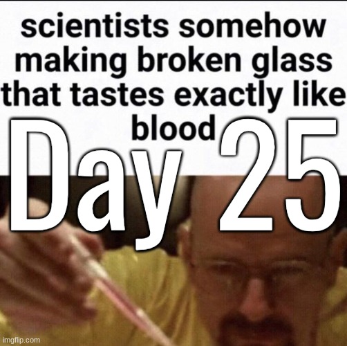 Day 25 | made w/ Imgflip meme maker