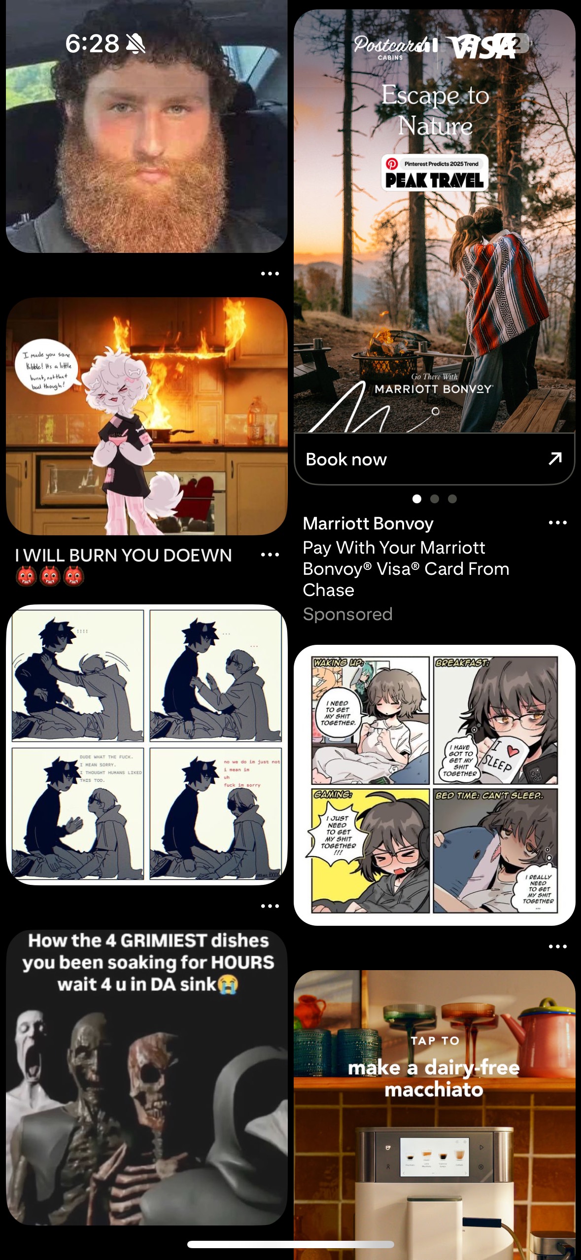 pinterest feed reveal (its completely fucking ad-ridden) | made w/ Imgflip meme maker